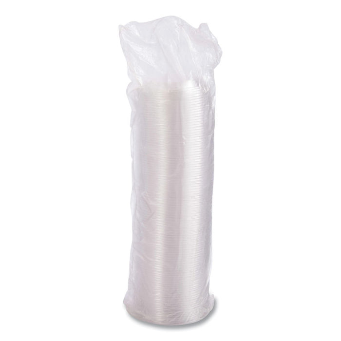 Plastic Dome Lid, Fits 5 oz to 32 oz Hot Cups/Containers, Clear, 100/Pack, 10 Packs/Carton