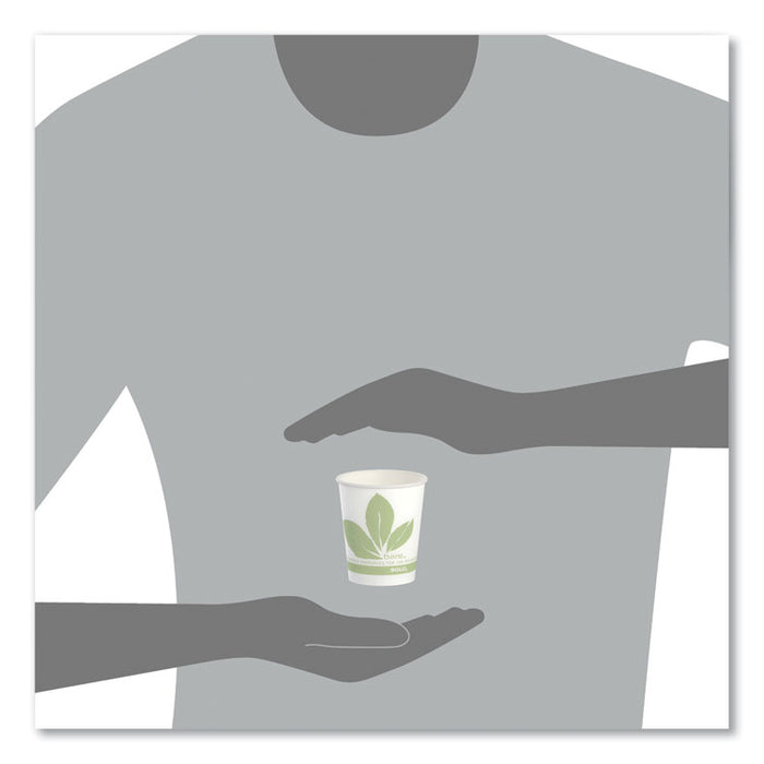 Bare Eco-Forward Paper Cold Cups, ProPlanet Seal, 5 oz, Green/White, 100/Sleeve, 30 Sleeves/Carton