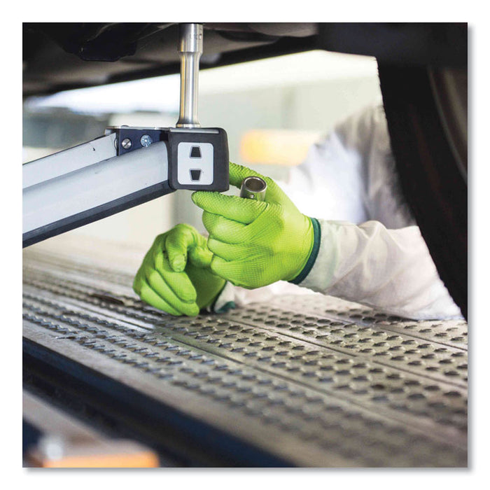 Heavy-Duty Industrial Nitrile Gloves, Powder-Free, X-Large, 8 mil Thick, 9.5" Long, Green, 100/Box, 10 Boxes/Carton