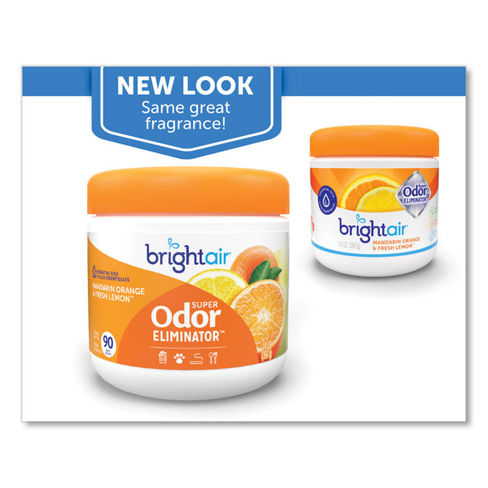 Super Odor Eliminator, Mandarin Orange and Fresh Lemon, 14 oz Jar