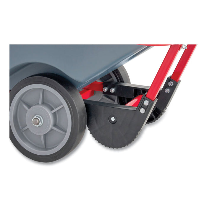 0.5 cu yd BRUTE DURATILT Frame Tilt Truck, Heavy Duty, 1,400 lb Capacity, Gray
