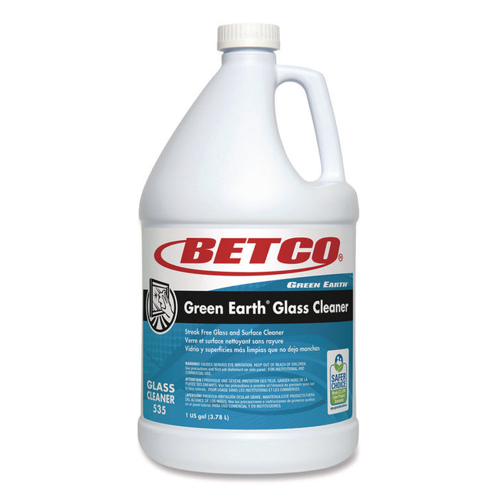 Green Earth Glass Cleaner, 1 gal Bottle, 4/Carton