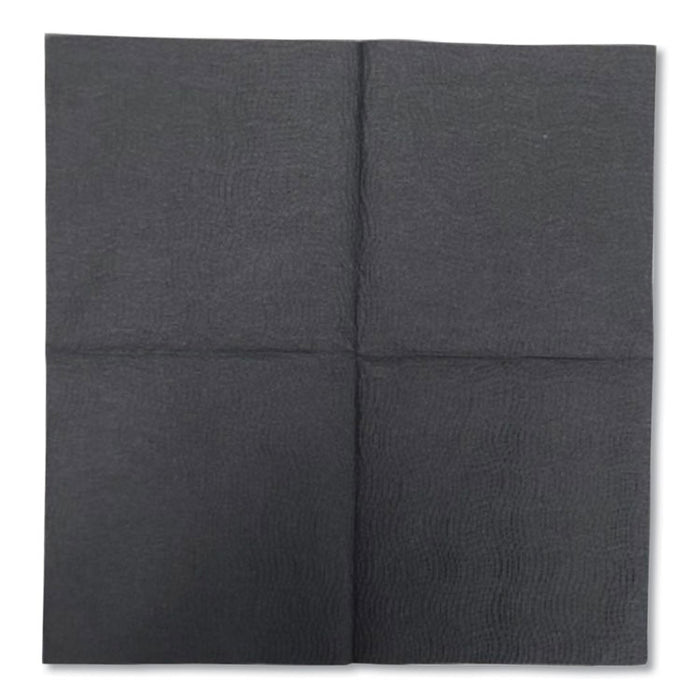 Morsoft Beverage Napkins, 2-Ply, 9 x 9.5, Black, 1,000/Carton