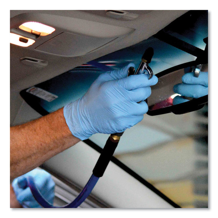 Industrial Nitrile Gloves, Powder-Free, Medium, 3 mil Thick, 9.5" Long, Blue, 100/Box, 10 Boxes/Carton