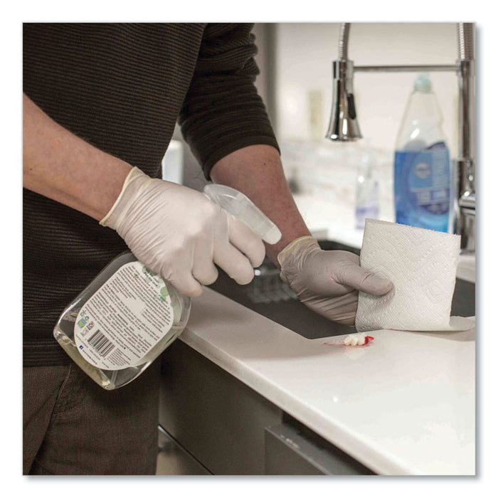 Latex Disposable Gloves, Powder-Free, Large, 4 mil Thick, 9.5" Long, Ivory, 100/Box, 10 Boxes/Carton