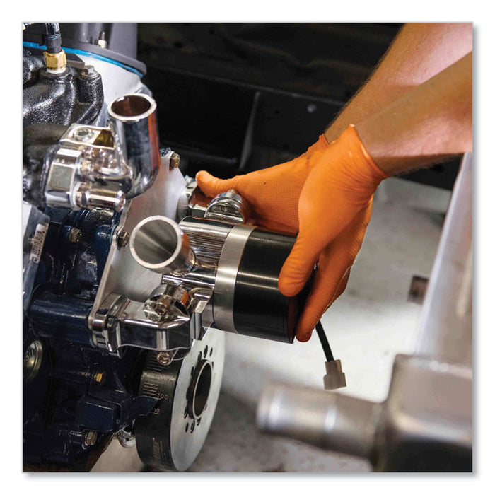 Heavy-Duty Industrial Nitrile Gloves, Powder-Free, XX-Large, 8 mil Thick, 9.5" Long, Orange, 100/Box, 10 Boxes/Carton