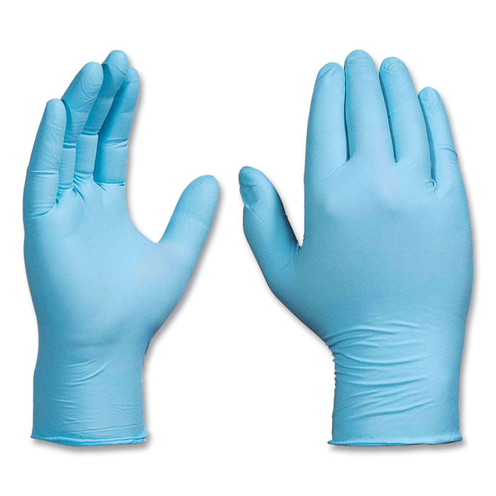 Industrial Nitrile Gloves, Powder-Free, Medium, 5 mil Thick, 9.5" Long, Blue, 100/Box, 10 Boxes/Carton