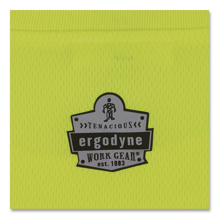 GloWear 8091 Non-Certified Hi-Vis Long Sleeve Shirt, Large, Lime