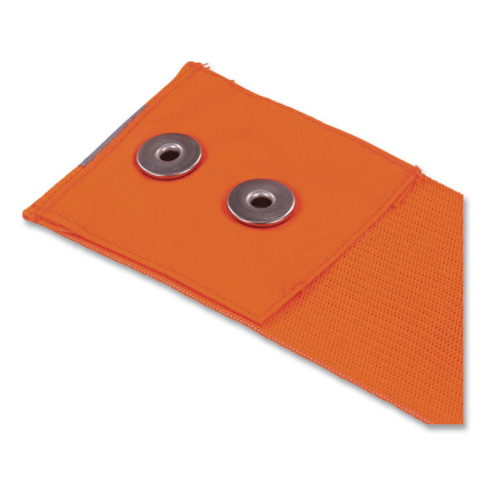 GloWear Hi Vis Arm and Leg Band with Snap Closure, Large/X-Large, Orange
