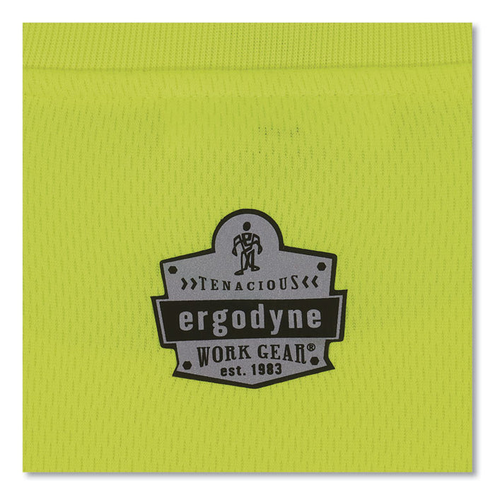 GloWear 8091 Non-Certified Hi-Vis Long Sleeve Shirt, 3X-Large, Lime