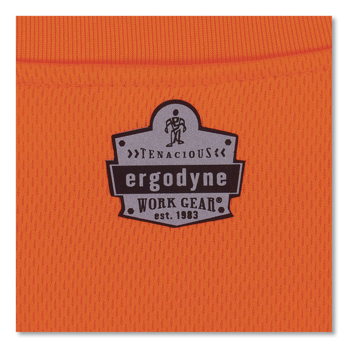 GloWear 8091 Non-Certified Hi-Vis Long Sleeve Shirt, 5X-Large, Orange