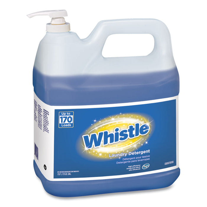 Whistle Laundry Detergent (HE), Floral Scent, 2 gal Bottle, 2/Carton