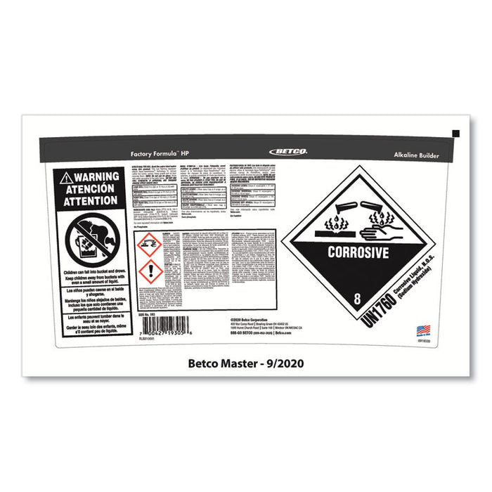 Factory Formula HP Cleaner Degreaser, 5 gal Bucket