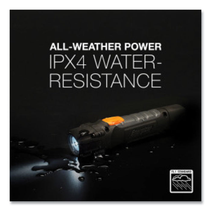 Hardcase Professional Task LED Flashlight, 2 AA Batteries (Included), Black