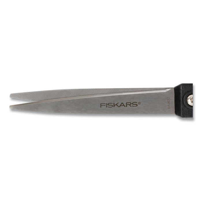 Scissors, 8" Long, Straight Black Handle