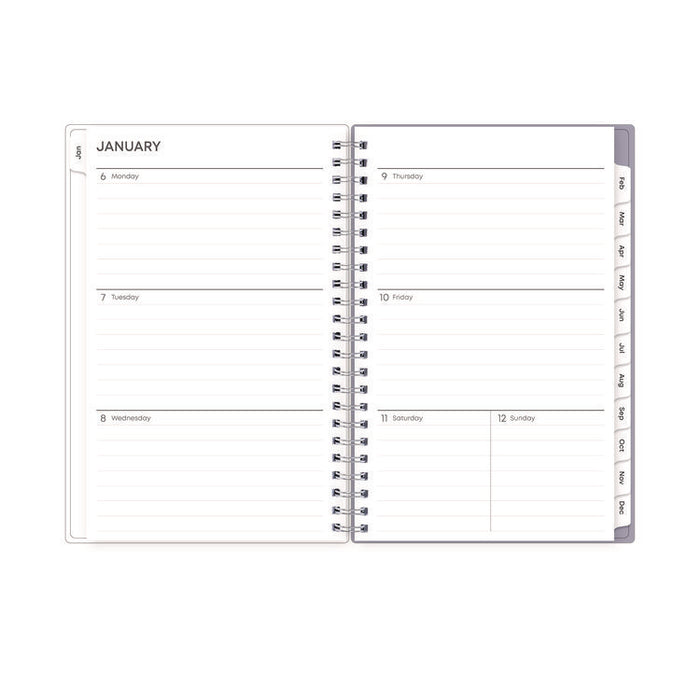 Laila Create-Your-Own Cover Weekly/Monthly Planner, Wildflower Artwork, 8 x 5, Purple/Blue/Pink, 12-Month (Jan to Dec): 2026