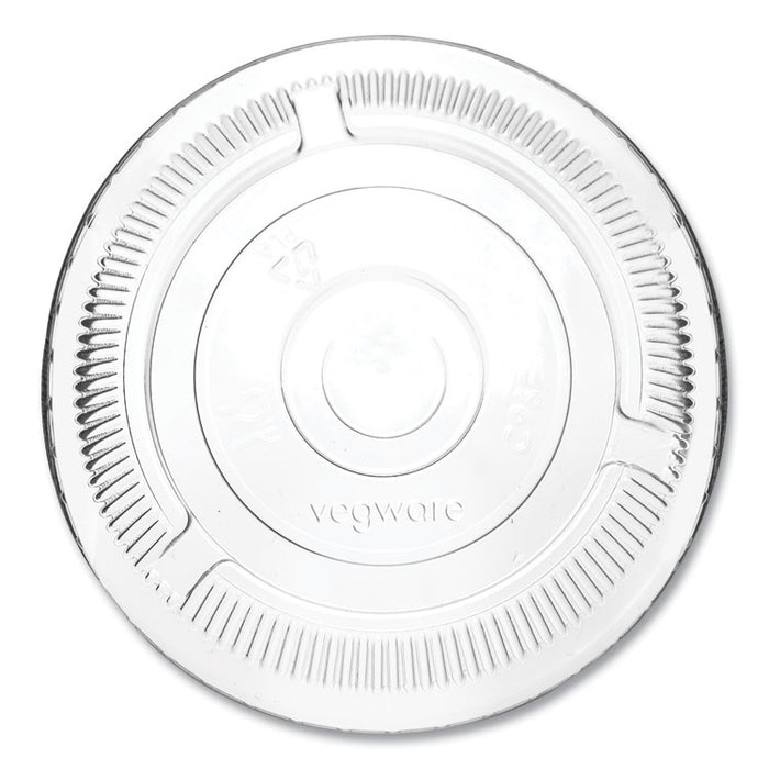 96 Series Cold Cup Lids, Fits Vegware 96-Series Cold Cups, Plastic, Clear, 1,000/Carton