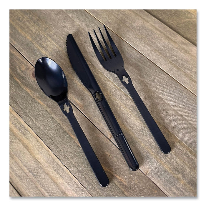 Knife WeGo Polystyrene Utensils, Knife, Plastic, Black, 1,000/Carton