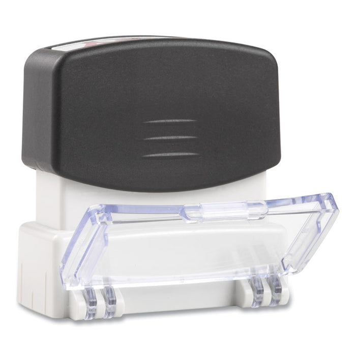 Message Stamp, for DEPOSIT ONLY, Pre-Inked One-Color, Blue