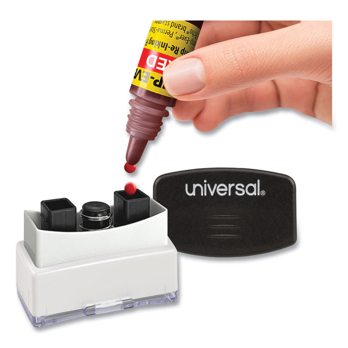 Refill Ink for Clik! and Universal Stamps, 7 mL Bottle, Red