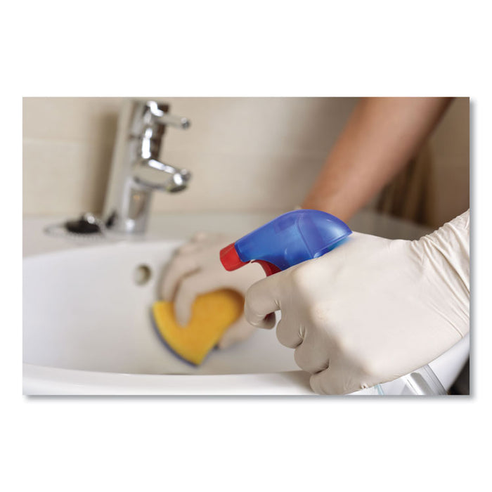 Latex Powdered Gloves, Medium, 4 mil Thick, 9.45" Long, Cream, 100/Box