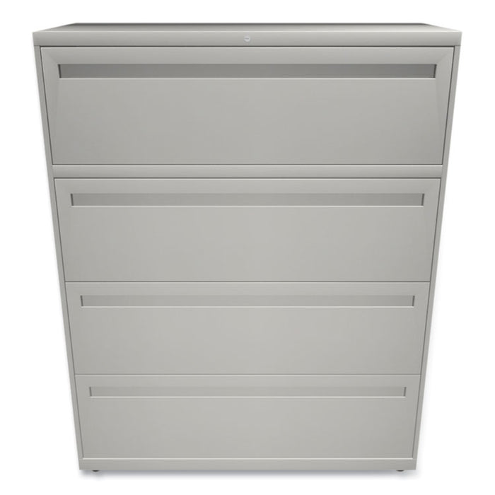 Brigade 700 Series Lateral File, 4 Legal/Letter-Size File Drawers, Light Gray, 42" x 18" x 52.5"