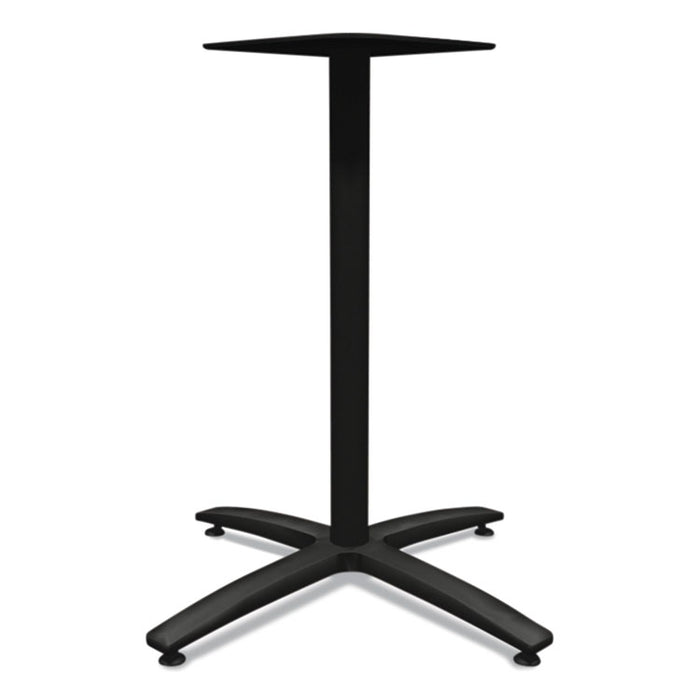 Between Seated-Height X-Base for 30" to 36" Table Tops, 26.18w x 29.57h, Black