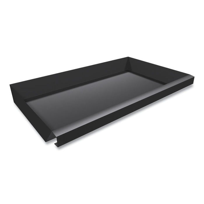 Center Drawer with Core Removable Locks, Metal, 24.75w x 14.75d x 3h, Charcoal