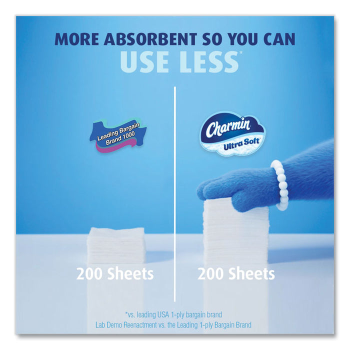 Ultra Soft Bathroom Tissue, Mega Roll, Septic Safe, 2-Ply, White, 208 Sheets/Roll, 4 Rolls/Pack, 8 Packs/Carton