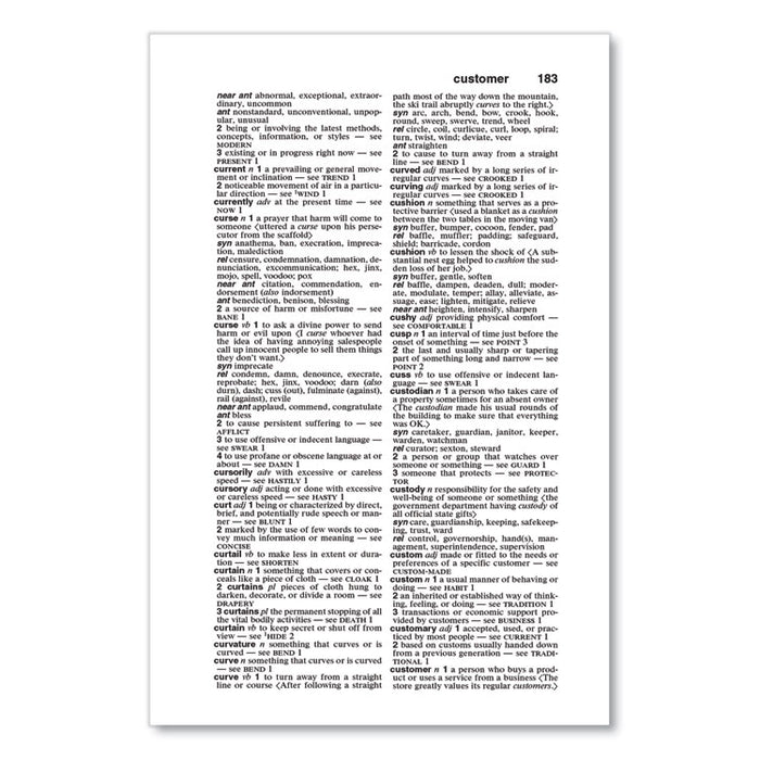 Merriam-Webster Thesaurus, Paperback, 832 Pages