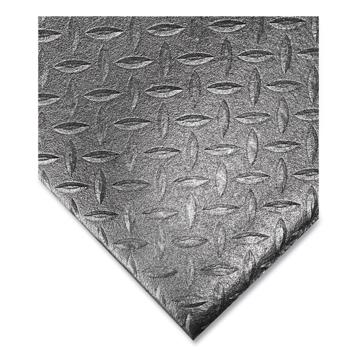 Tuff-Spun Foot-Lover Diamond Surface Mat, Rectangular, Black Diamond Embossed Surface, 24" x 36"