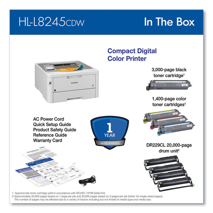 Workhorse HL-L8245CDW Wireless Digital Color Printer