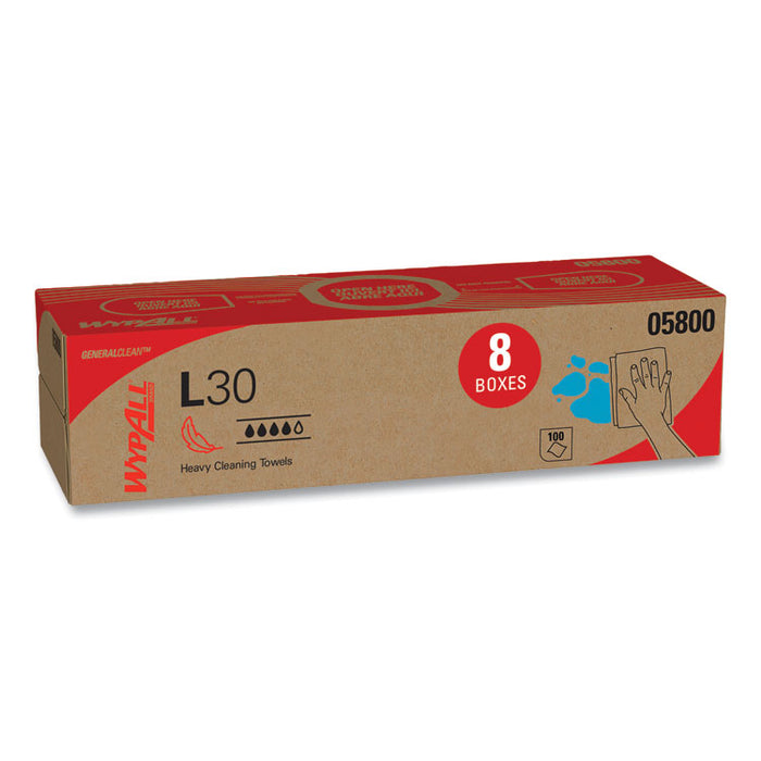 L30 Towels, POP-UP Box, 16.4 x 9.8, White, 100/Box, 8 Boxes/Carton