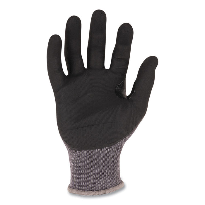 ProFlex 7043 ANSI A4 Nitrile Coated CR Gloves, EN388: 4X42D, 9" Long, Medium, Gray, 12 Pairs
