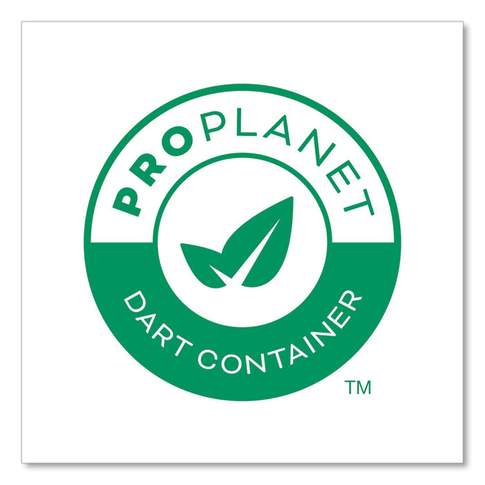 Compostable Paper Hot Cups, ProPlanet Seal, 8 oz, White/Green, 50/Pack