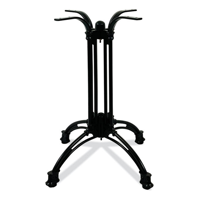 Topalit Tables, Square, 32 x 32 x 29, Silver Top, Black Aluminum Base/Legs