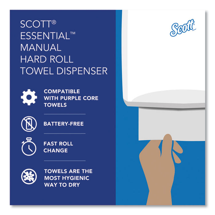 Essential Manual Hard Roll Towel Dispenser, 13.06 x 11 x 16.94, Black