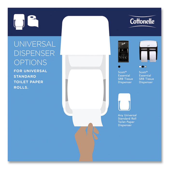 Two-Ply Bathroom Tissue for Business, Septic Safe, White, 451 Sheets/Roll, 60 Rolls/Carton