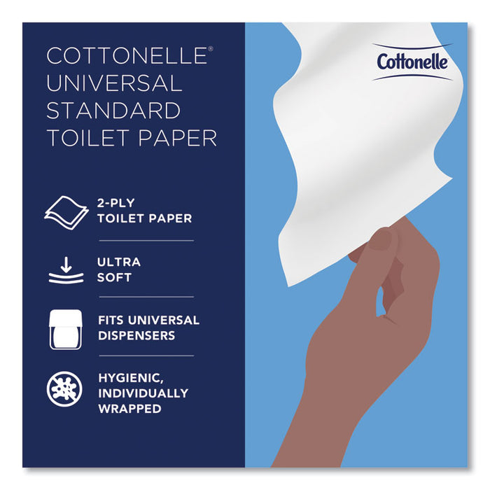 Two-Ply Bathroom Tissue for Business, Septic Safe, White, 451 Sheets/Roll, 60 Rolls/Carton