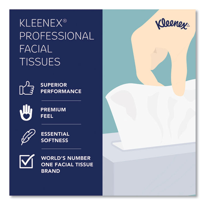 Professional Facial Tissue, Pop-Up Box, 2-Ply, 90 Sheets/Box, 6 Boxes/Pack