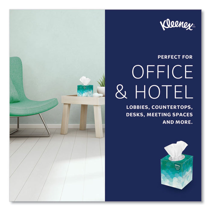 Professional Facial Tissue, Pop-Up Box, 2-Ply, 95 Sheets/Box, 6 Boxes/Pack, 6 Packs/Carton