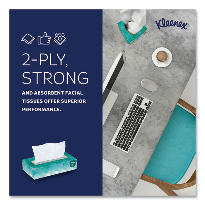 White Facial Tissue for Business, Pop-Up Box, 2-Ply, 90 Sheets/Box, 36 Boxes/Carton