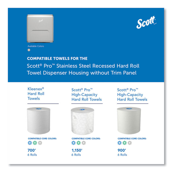 Mod Stainless Steel Recessed Dispenser Housing, 11.13 x 4 x 15.37