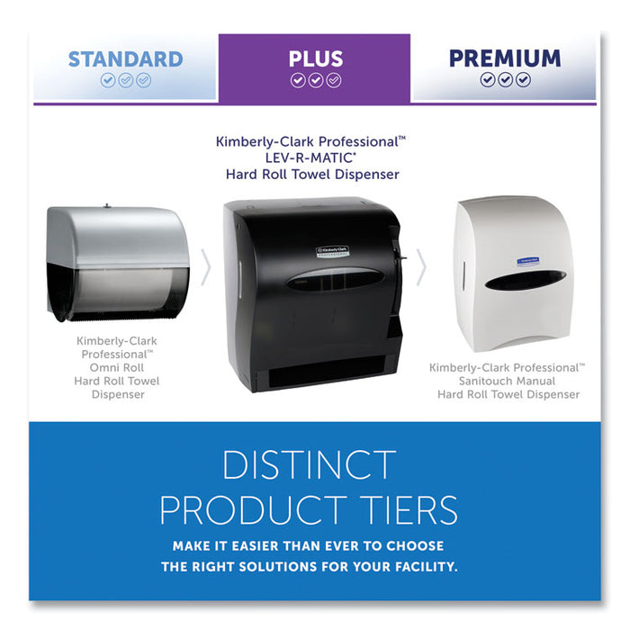 Lev-R-Matic Roll Towel Dispenser, 13.75 x 9.25 x 11.75, Smoke