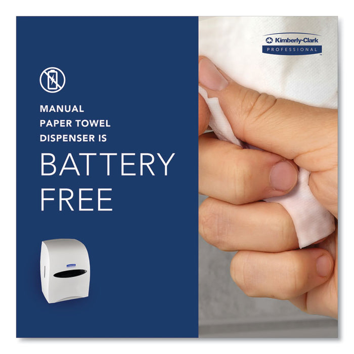 Sanitouch Hard Roll Towel Dispenser, For 1.5" Core, 12.63 x 10.2 x 16.13, White
