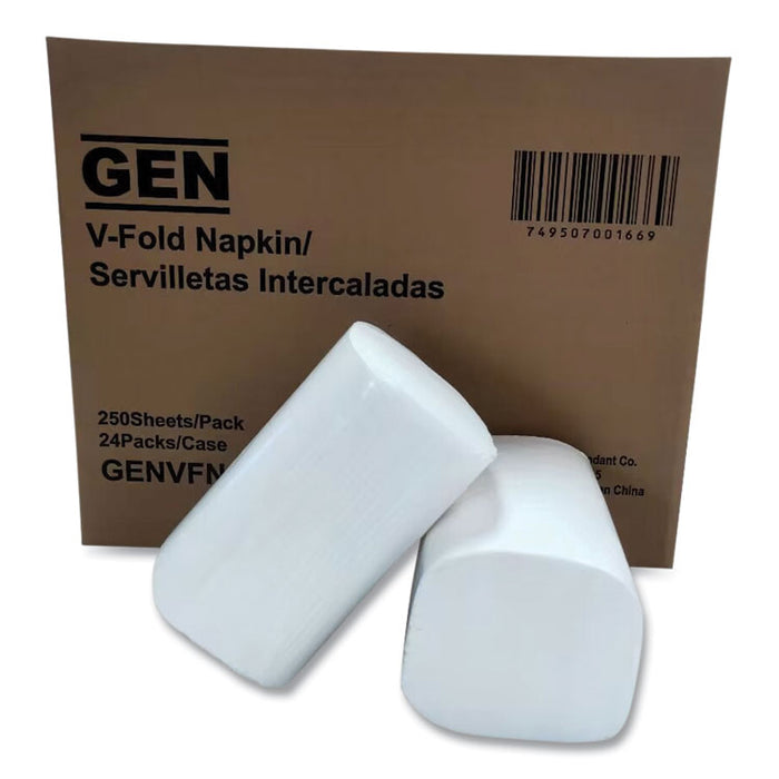 Premium Interfold Pop-Up Dispenser Napkin, 2-Ply, 6.5 x 8.3, White, 250/Pack, 24 Packs/Carton