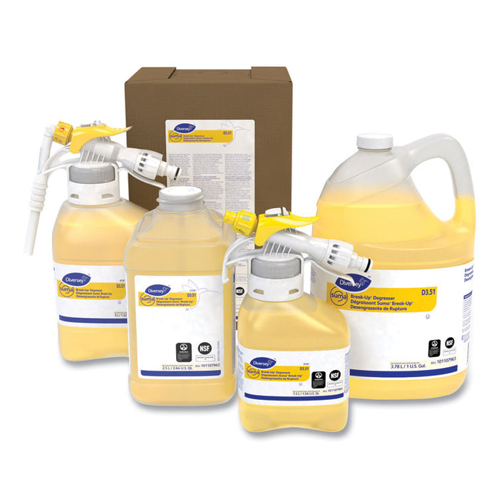 Suma Break-Up Degreaser D3.51, 2.5 gal Bag-in-Box