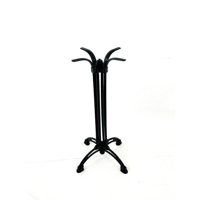 Solid Wood Tables, Cast Aluminum Base, Square, 36w x 36d x 41.5h, Natural