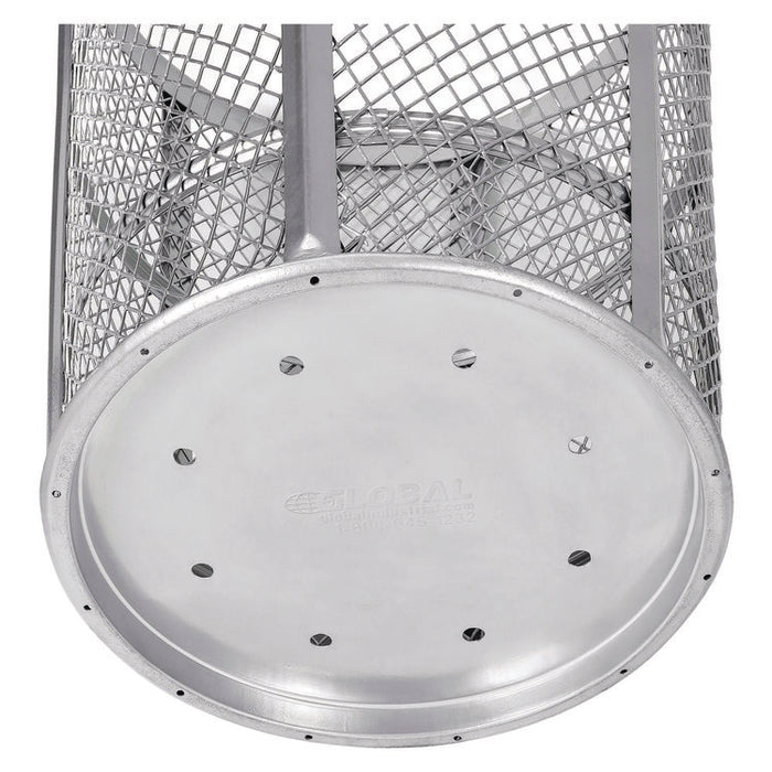 Steel Mesh Corrosion Resistant Trash Can, 48 gal, Silver