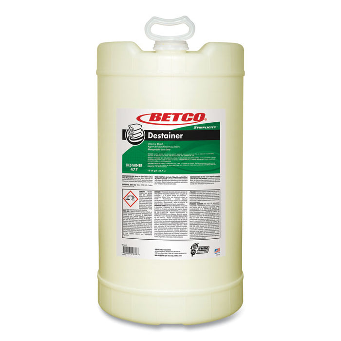 Symplicity Destainer, Mild Chlorine Scent, 15 gal Drum